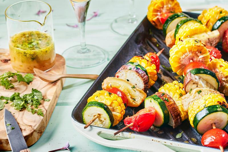 Brochettes de légumes d’été