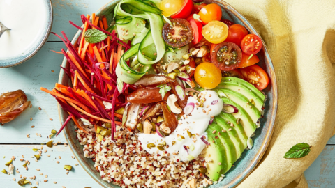 Buddha bowl retour de marché