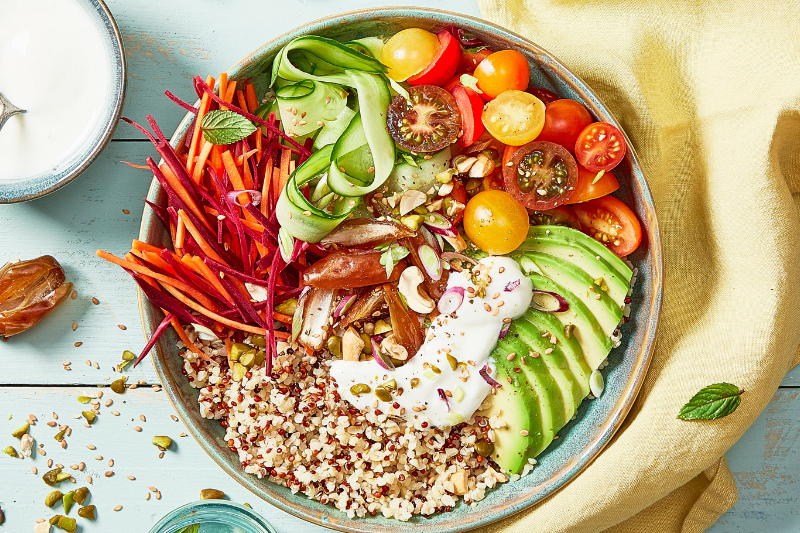 Buddha bowl retour de marché