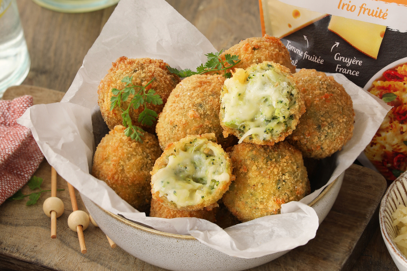 Cromesquis aux brocolis et fromage