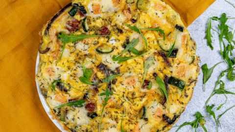 Frittata de courgettes et Maroilles