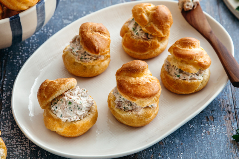 Gougères au thon et fromage frais