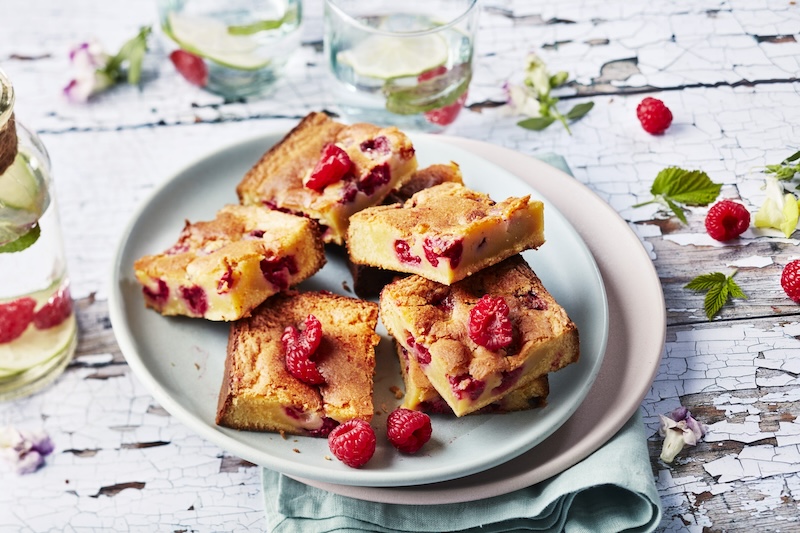 recette de Brownie framboises chocolat blanc