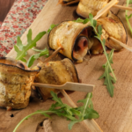 Roulés d’aubergine et de jambon de Campagne