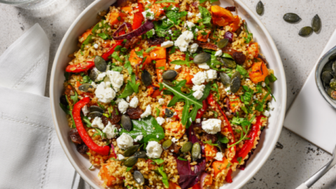 Salade orientale de boulgour et légumes
