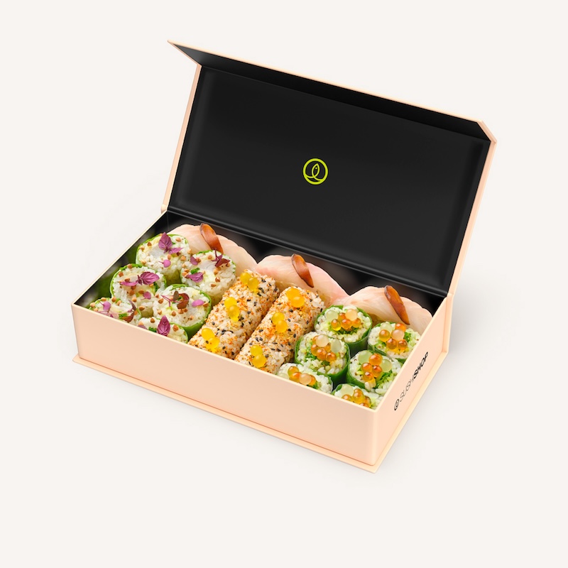 box sushi réduits en sucre et en sel