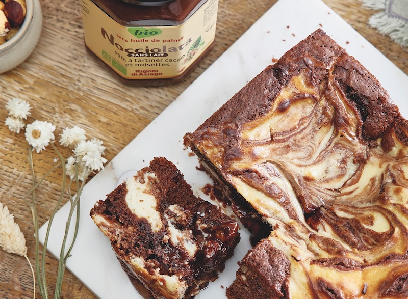 recette de Cheesecake brownie à la Nocciolata