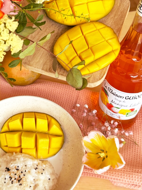 recette de Riz gluant au sirop de Mangue