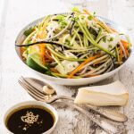 recette de Salade de spaghetti de légumes au Reblochon