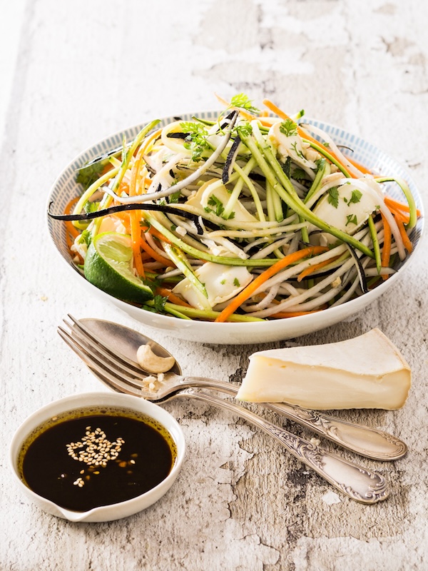 recette de Salade de spaghetti de légumes au Reblochon