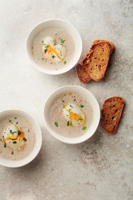 recette de Velouté express de champignons de Paris