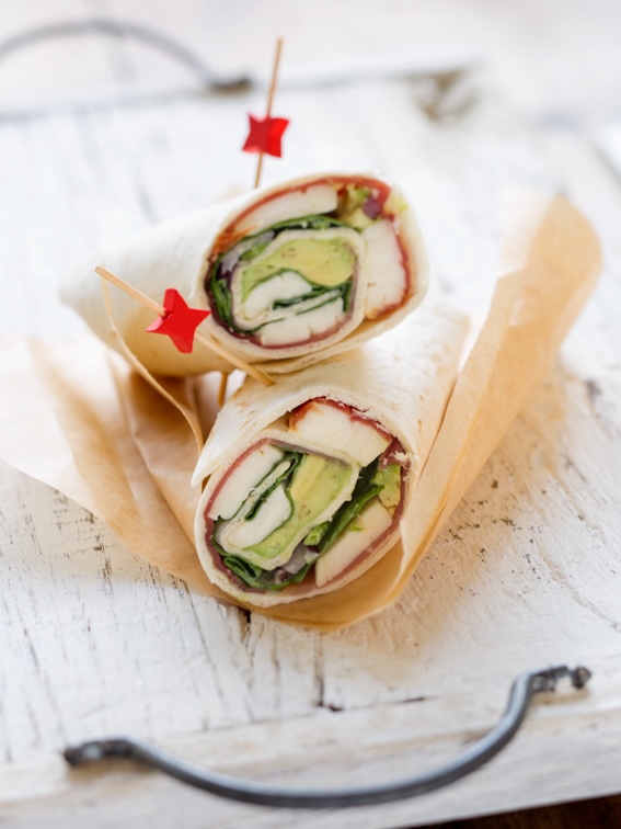 recette de Wraps de Reblochon jambon et épinards