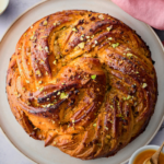 Babka au miel et à la pistache
