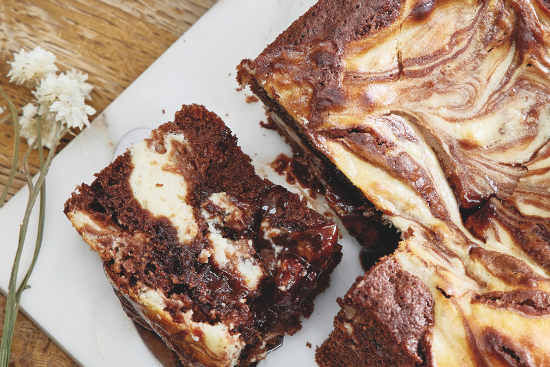 Cheesecake brownie à la Nocciolata