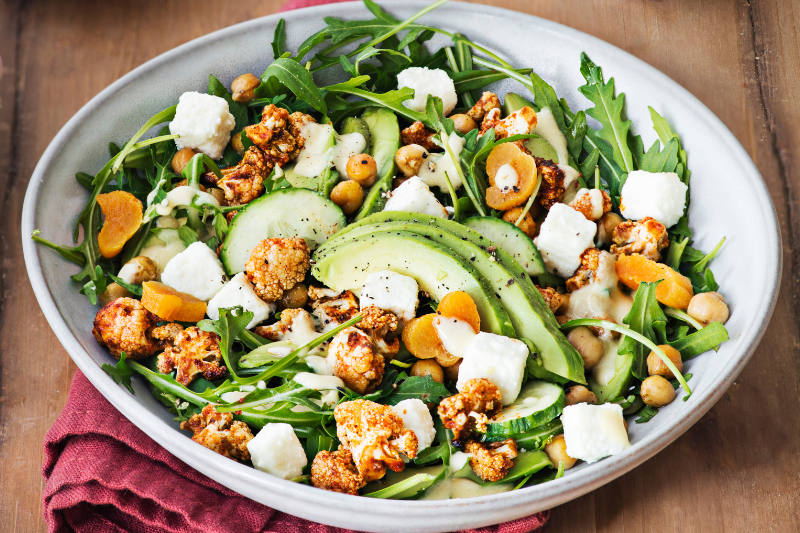 Salade de chou-fleur rôti et Brebis