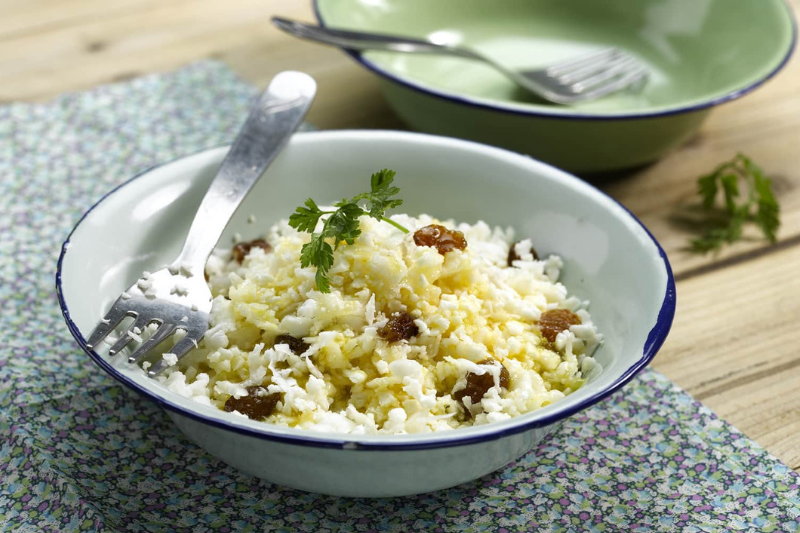 Couscous de chou-fleur aux raisins