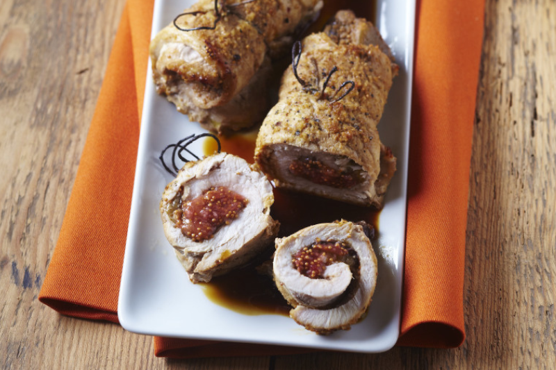 Escalopes de veau roulées aux figues