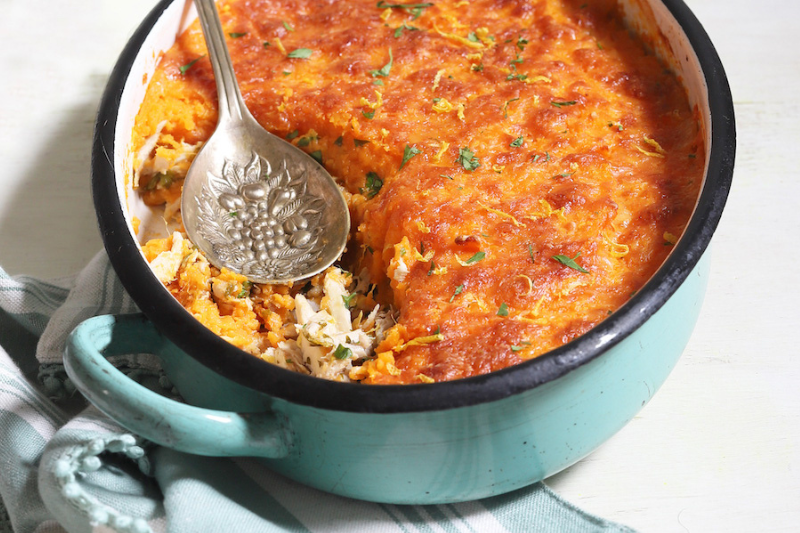 Hachis de pintade à la patate douce