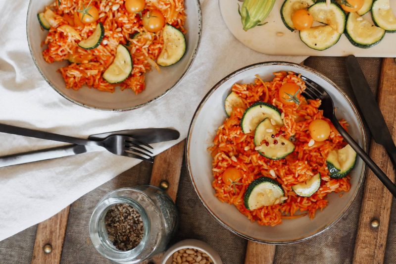 Riz aux légumes d’été