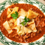 Soupe de lasagnes au Parmesan