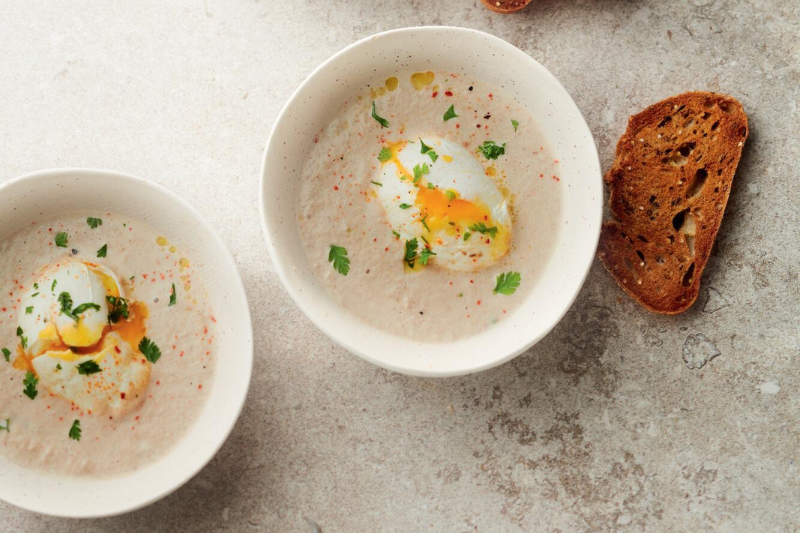 Velouté express de champignons de Paris