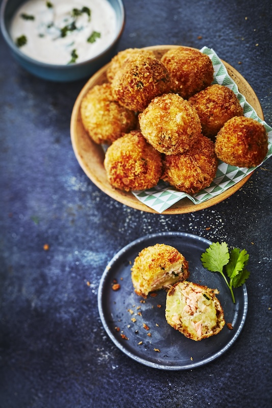 recette de Boulettes de pommes de terre au saumon