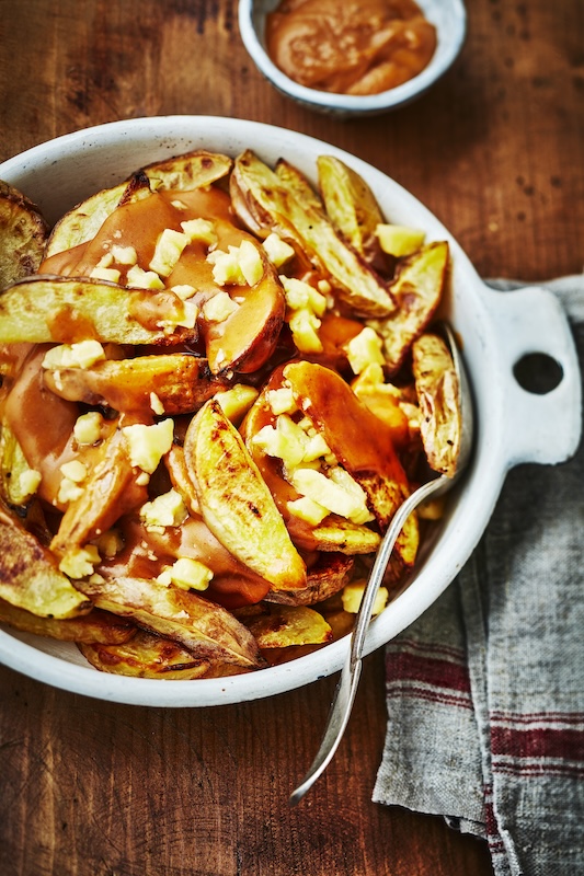 recette de Poutine de potatoes au cheddar