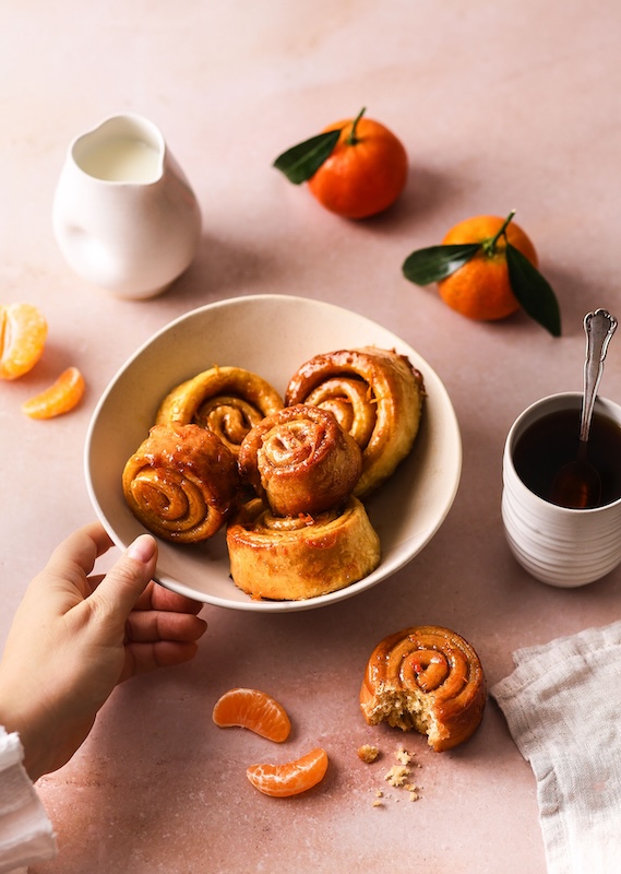 recette de Brioches roulées à la clémentine de Corse