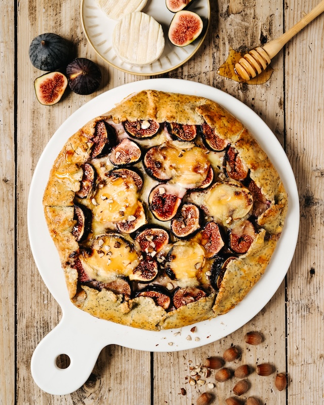 recette de Tarte rustique aux figues et Pélardon