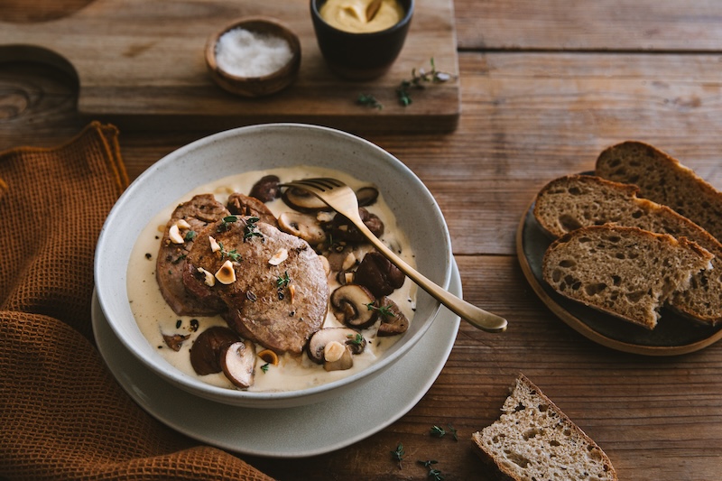 Grenadins de veau des sous-bois