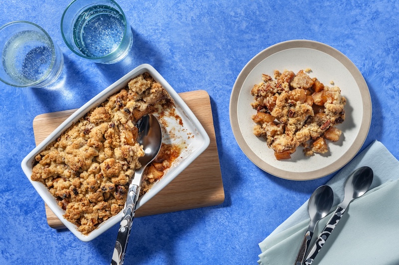 recette de Crumble de pomme à la cannelle