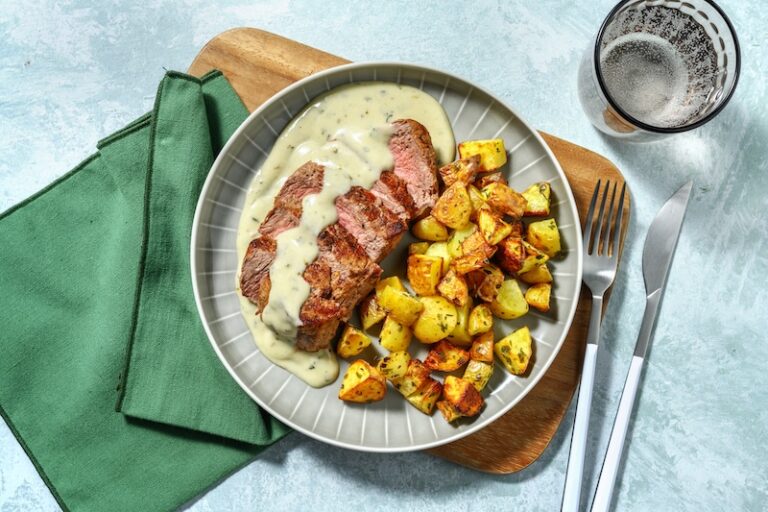 recette de Pavé de boeuf sauce au bleu