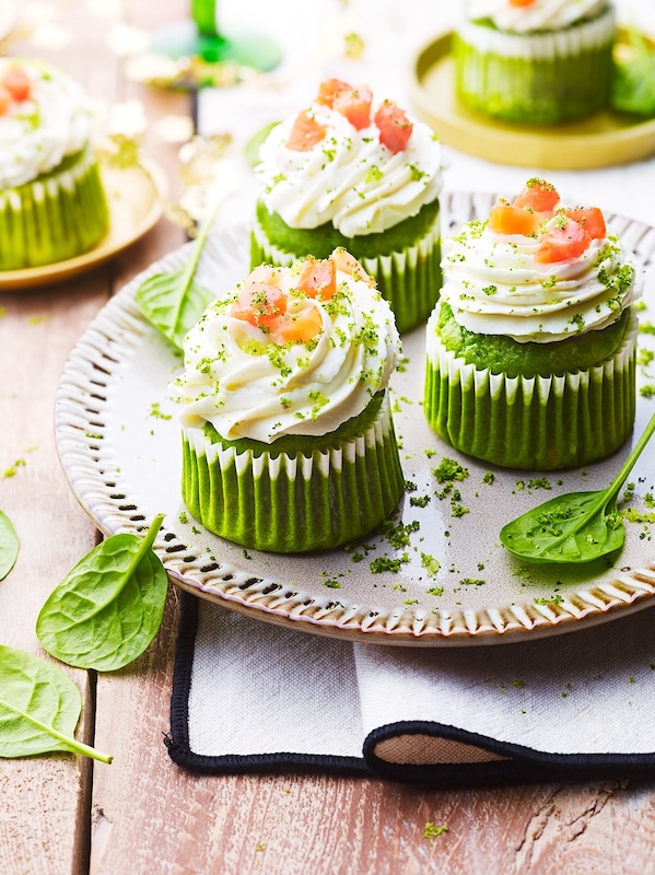 recette de Green cupcakes aux épinards et brocolis