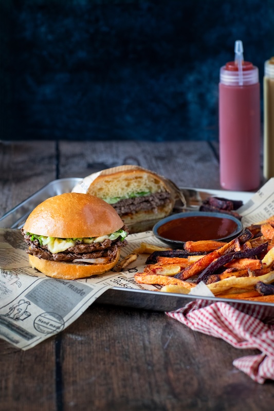 recette de Smash burger à la raclette