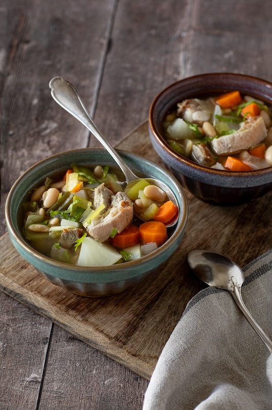 recette de Soupe de veau aux haricots secs