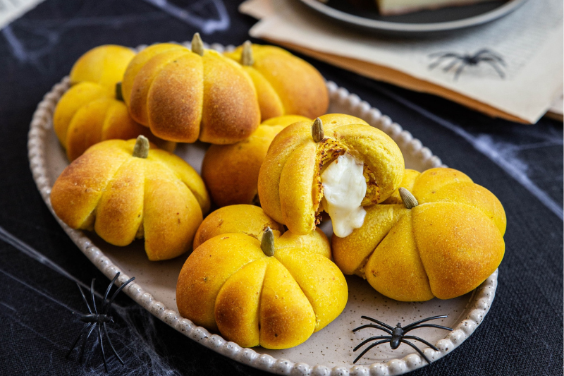 Brioches citrouilles au Pavé d’Isigny