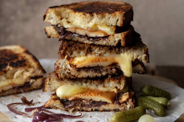 Croque-monsieur raclette et eryngiis