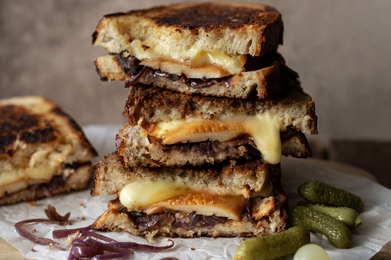 Croque-monsieur raclette et eryngiis