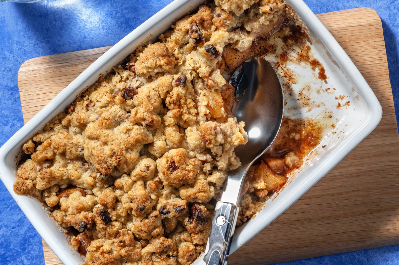 Crumble de pomme à la cannelle