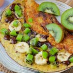 recette d'Omelette sucrée banane kiwi