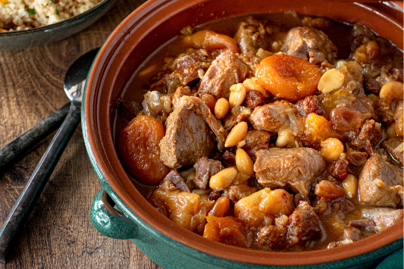 Tajine d’agneau aux fruits secs