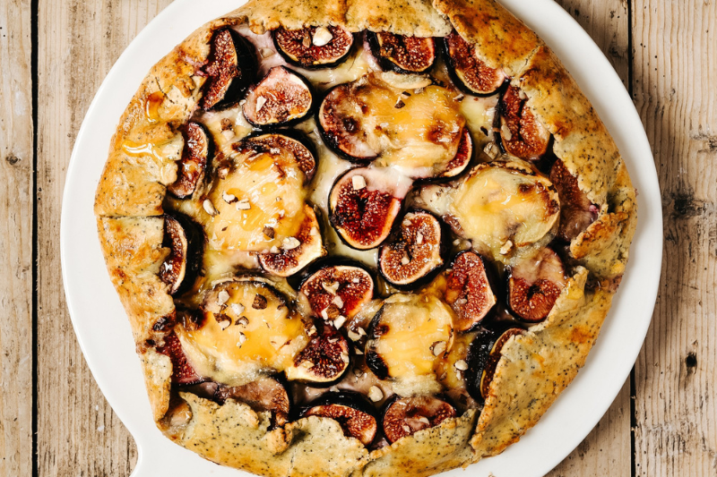 Tarte rustique aux figues et Pélardon