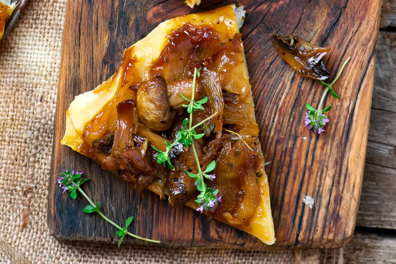 Mini tartes Tatin aux champignons