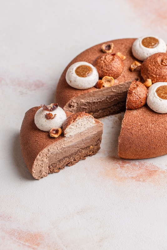 Entremets chocolat noisette