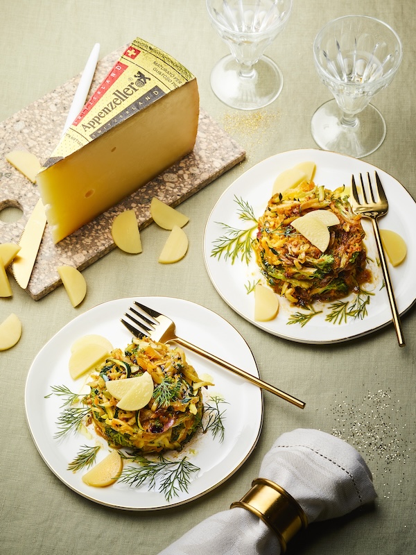 recette de Galettes de légumes à l’Appenzeller