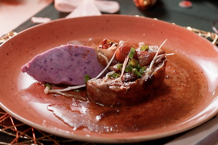 Epaule d’agneau aux fruits secs