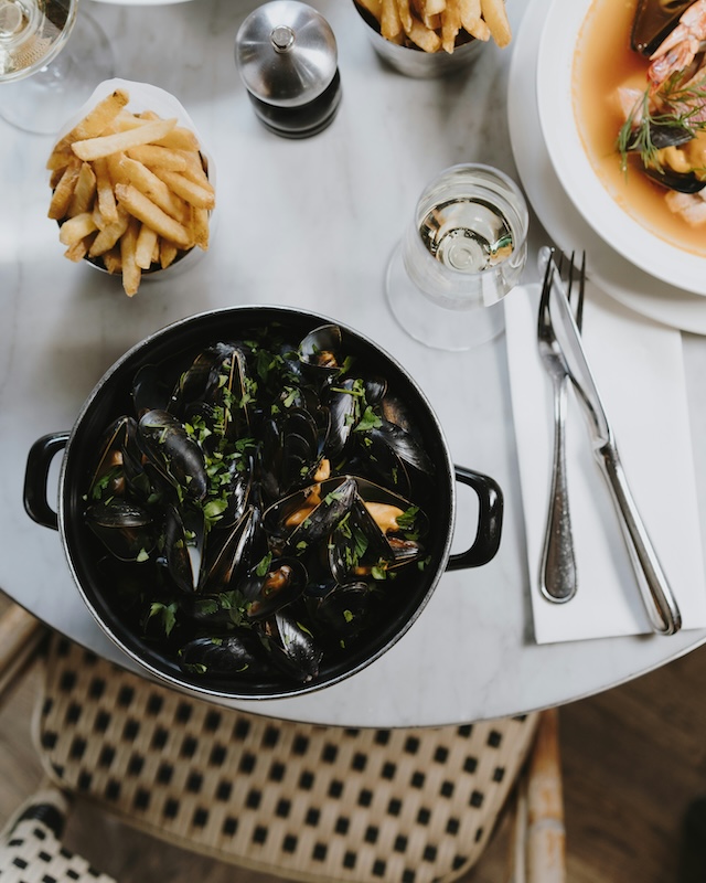 moules à la marinière