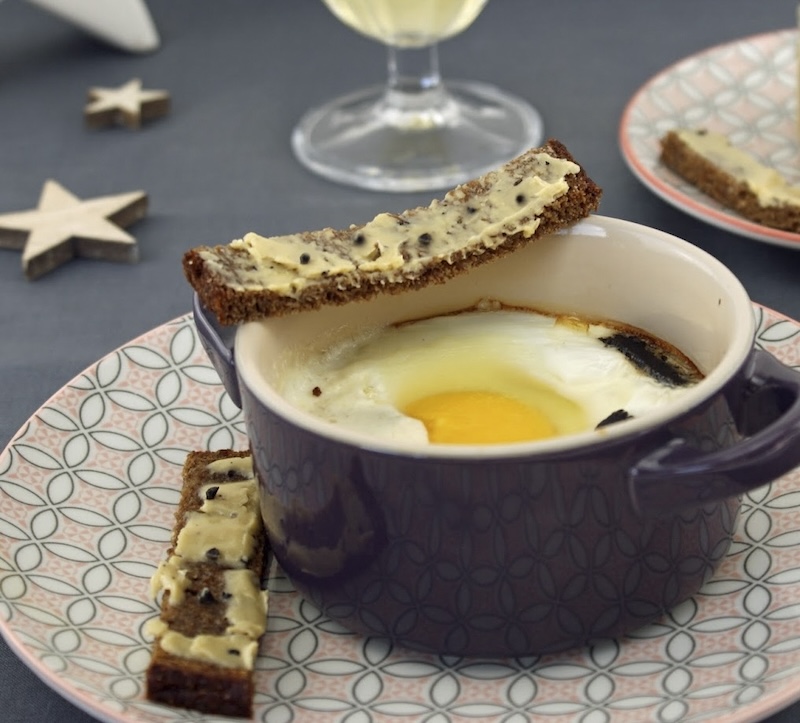 recette d'Oeufs cocotte à la truffe