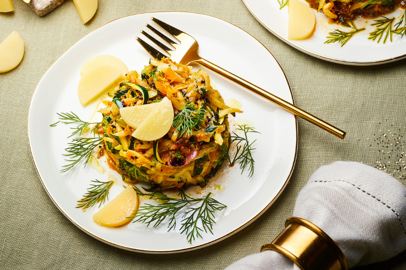 Galettes de légumes à l’Appenzeller