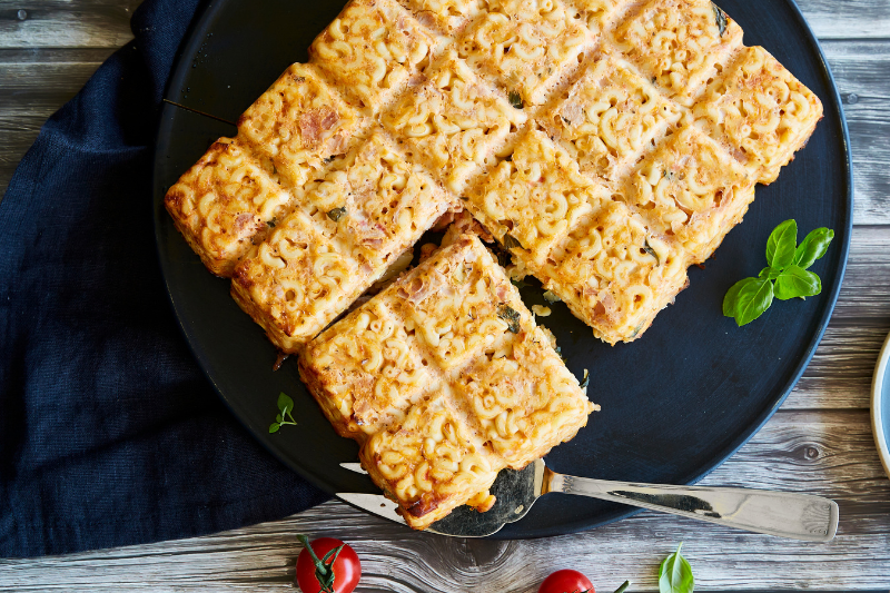 Gâteau de pâtes jambon tomate